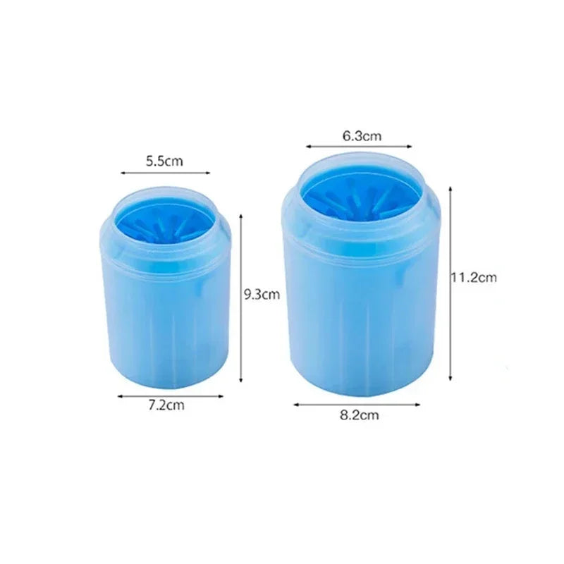 Escova Portátil de Silicone para Limpeza de Patas de Pets – Conforto e Higiene para Cães e Gatos!